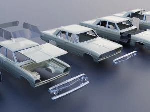Plymouth Valiant 4 Door 1970 3D Print Model