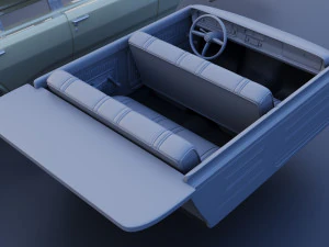 Plymouth Valiant 4 Door 1970 3D Print Model