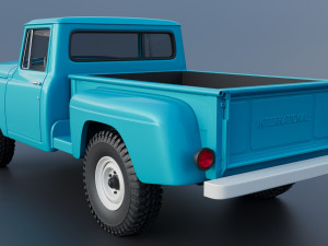International Pickup C120 1962 Modello di stampa 3D