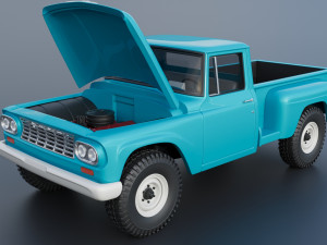 International Pickup C120 1962 Modello di stampa 3D