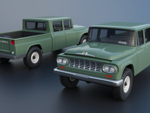 International Pickup C120 Crew Cab 1962 Modelo de Impressão 3D