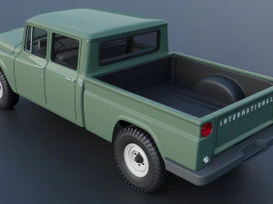 International Pickup C120 Crew Cab 1962 3D Print Model