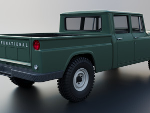 International Pickup C120 Crew Cab 1962 Modelo de Impressão 3D