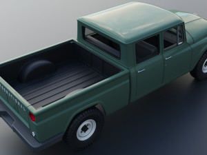 International Pickup C120 Crew Cab 1962 Modelo de Impressão 3D
