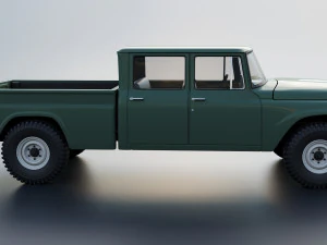 International Pickup C120 Crew Cab 1962 3D Print Model
