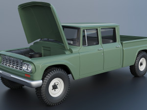 International Pickup C120 Crew Cab 1962 Modelo de Impressão 3D