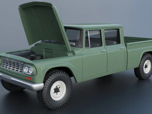International Pickup C120 Crew Cab 1962 3D Print Model
