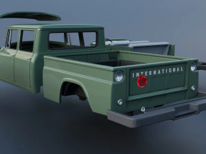 International Pickup C120 Crew Cab 1962 3D Print Model