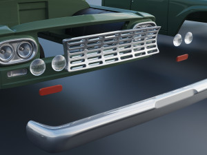 International Pickup C120 Crew Cab 1962 Modelo de Impressão 3D