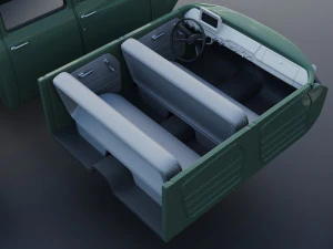 International Pickup C120 Crew Cab 1962 3D Print Model