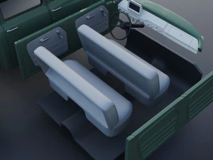 International Pickup C120 Crew Cab 1962 3D Print Model