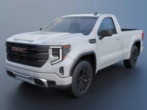 GMC Sierra 1500 cabina normale 2024 Modello di stampa 3D