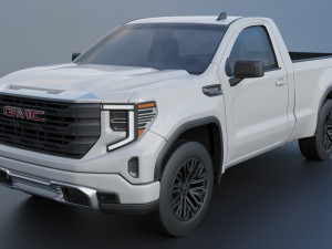 GMC Sierra 1500 Regular Cab 2024 Modelo de impresión 3D