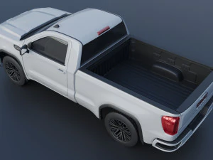 GMC Sierra 1500 Regular Cab 2024 3D Print Model