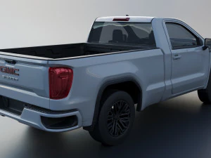 GMC Sierra 1500 Regular Cab 2024 3D Print Model