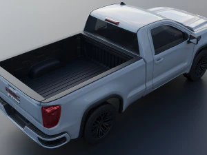 GMC Sierra 1500 Regular Cab 2024 3D Print Model
