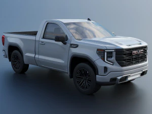 GMC Sierra 1500 Regular Cab 2024 3D Print Model