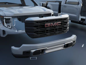 GMC Sierra 1500 Regular Cab 2024 3D Print Model