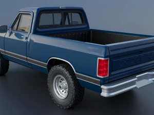 Dodge Ram W150 1987 3D Print Model