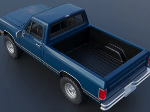 Dodge Ram W150 1987 3D Print Model
