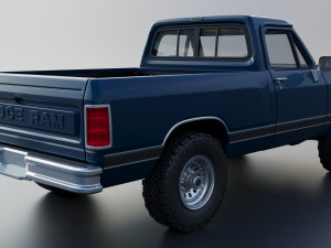 Dodge Ram W150 1987 Model Cetak 3D