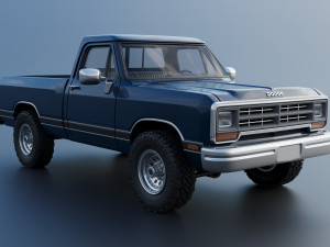 Dodge Ram W150 1987 Model Cetak 3D