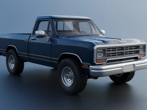Dodge Ram W150 1987 3D Print Model