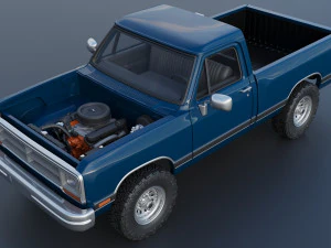 Dodge Ram W150 1987 3D Print Model