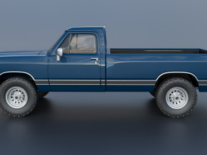 Dodge Ram W150 1987 Model Cetak 3D