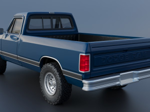 Dodge Ram W150 1987 Model Cetak 3D