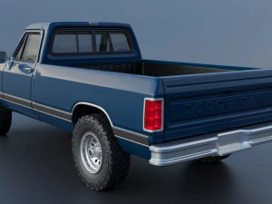 Dodge Ram W150 1987 3D Print Model