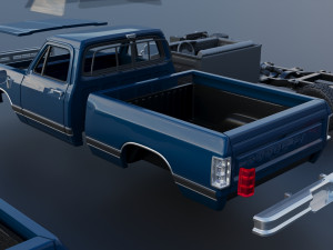 Dodge Ram W150 1987 Model Cetak 3D