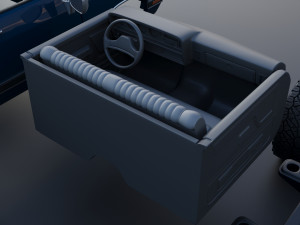 Dodge Ram W150 1987 Model Cetak 3D