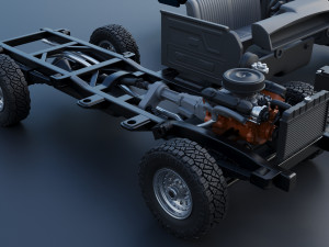 Dodge Ram W150 1987 Model Cetak 3D