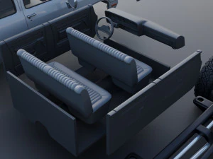 Dodge Ram W350 Crew Cab 1985 3D Print Model