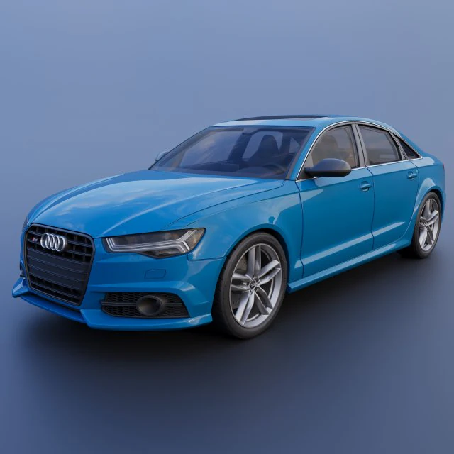 Audi S6 2016 Model do druku 3D .c4d .max .obj .3ds .fbx .stl .blend 