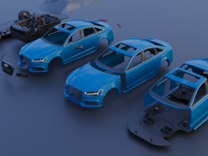 Audi S6 2016 3D-printmodel