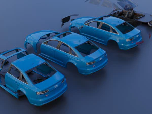 Audi S6 2016 Model do druku 3D