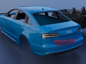 Audi S6 2016 3D-printmodel