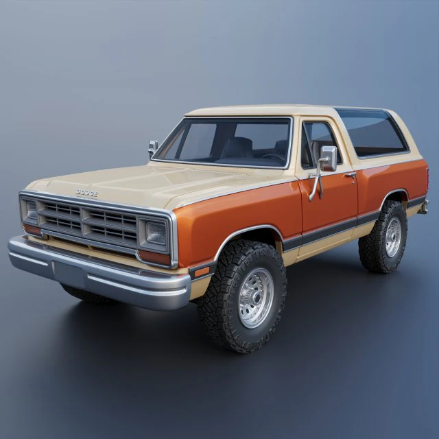 Dodge Ramcharger 1987 3D Print Model .c4d .max .obj .3ds .fbx .stl .blend
