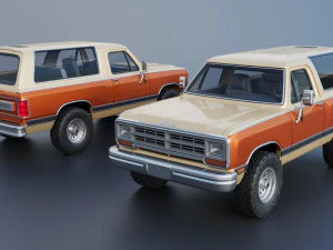 Dodge Ramcharger 1987 3D Print Model