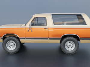 Dodge Ramcharger 1987 3D 프린트 모델