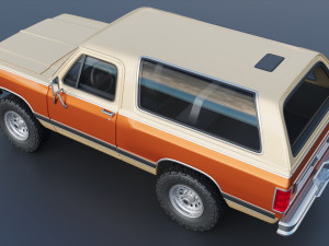 Dodge Ramcharger 1987 3D 프린트 모델