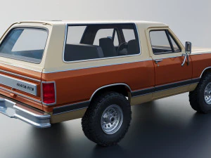 Dodge Ramcharger 1987 3D Print Model