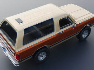 Dodge Ramcharger 1987 3D 프린트 모델