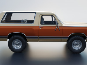 Dodge Ramcharger 1987 3D 프린트 모델