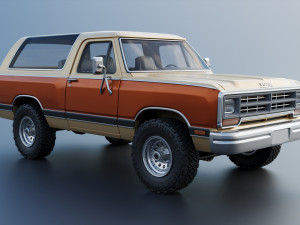Dodge Ramcharger 1987 3D 프린트 모델