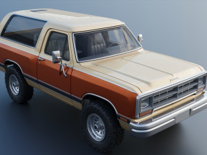 Dodge Ramcharger 1987 3D 프린트 모델