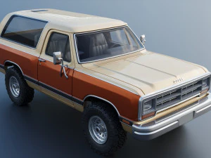 Dodge Ramcharger 1987 3D Print Model