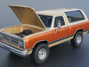 Dodge Ramcharger 1987 3D 프린트 모델
